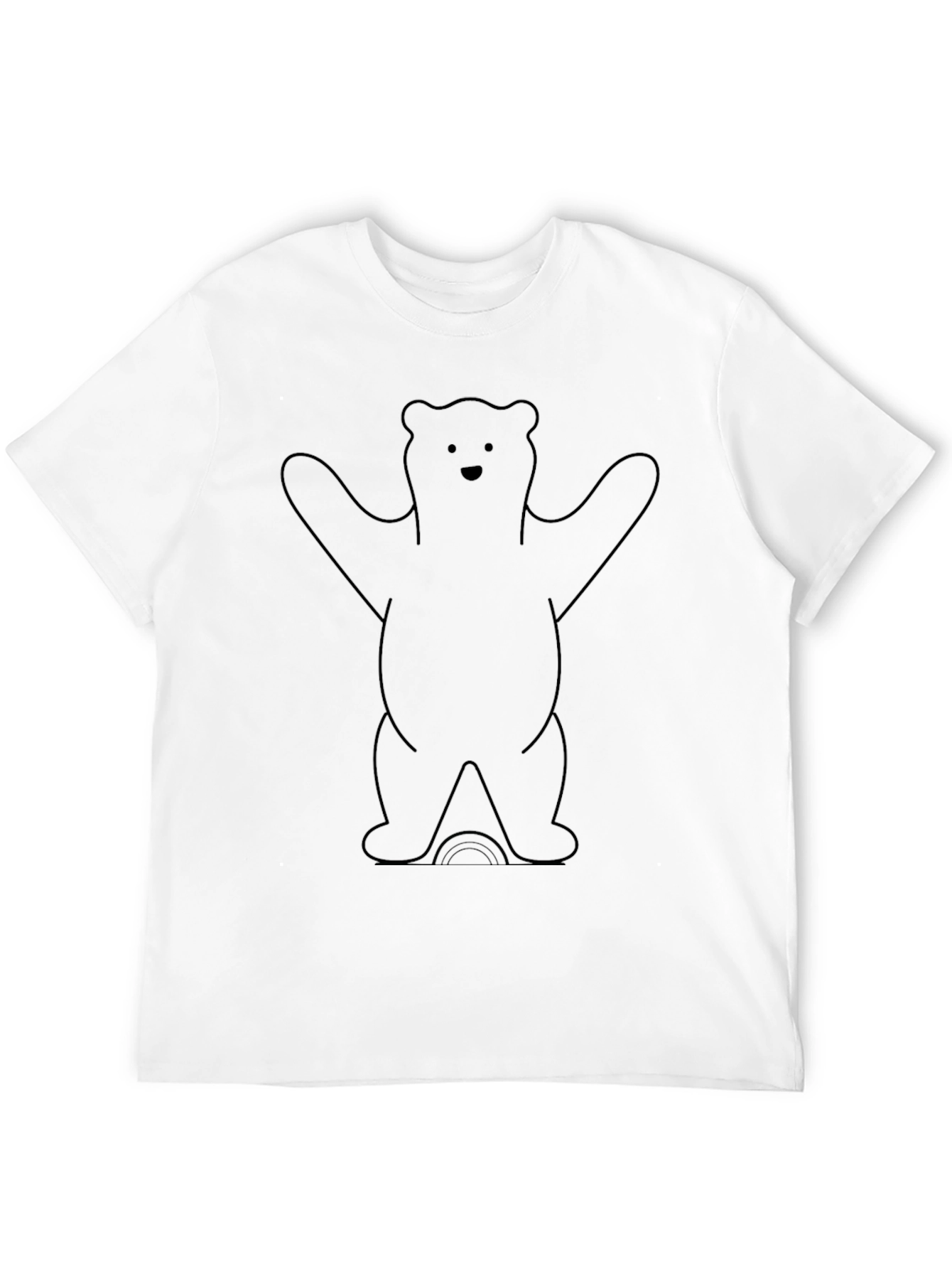Bear Graphic Tee - Black Unisex T-Shirt