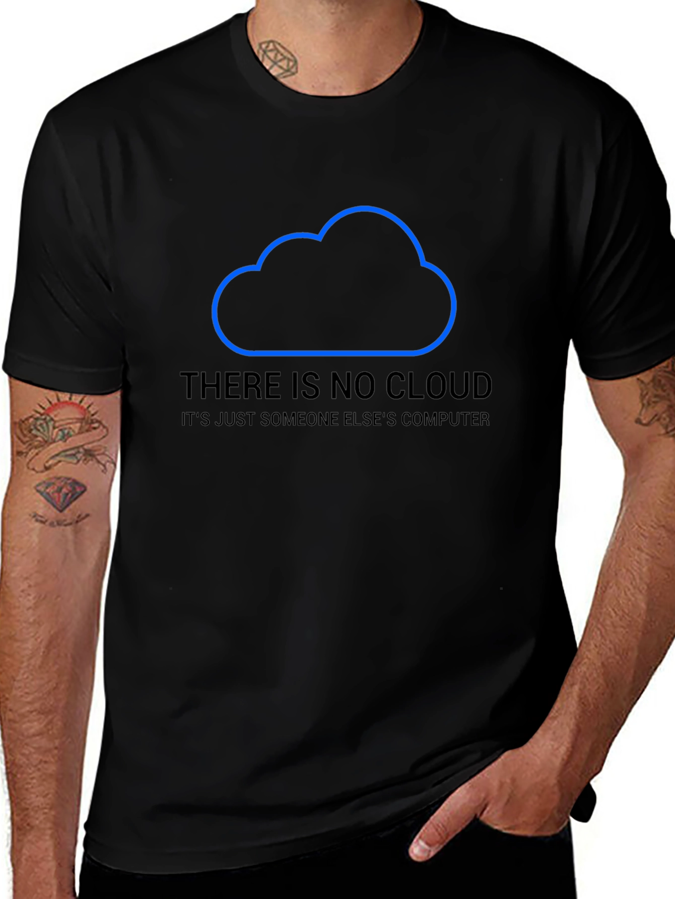 No Cloud Just Computer Graphic T-Shirt