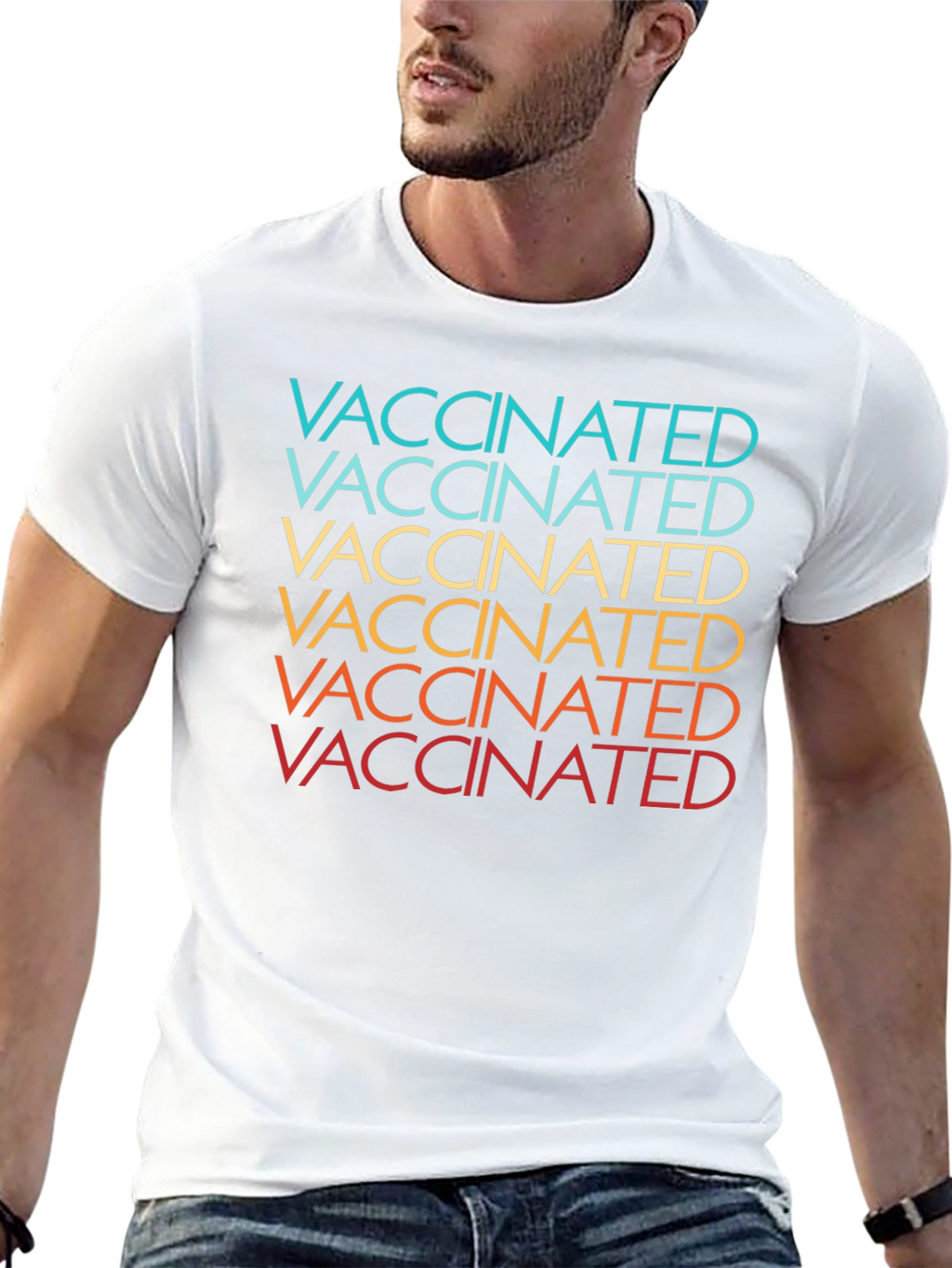 Vaccinated Retro Style Graphic Tee - Unisex