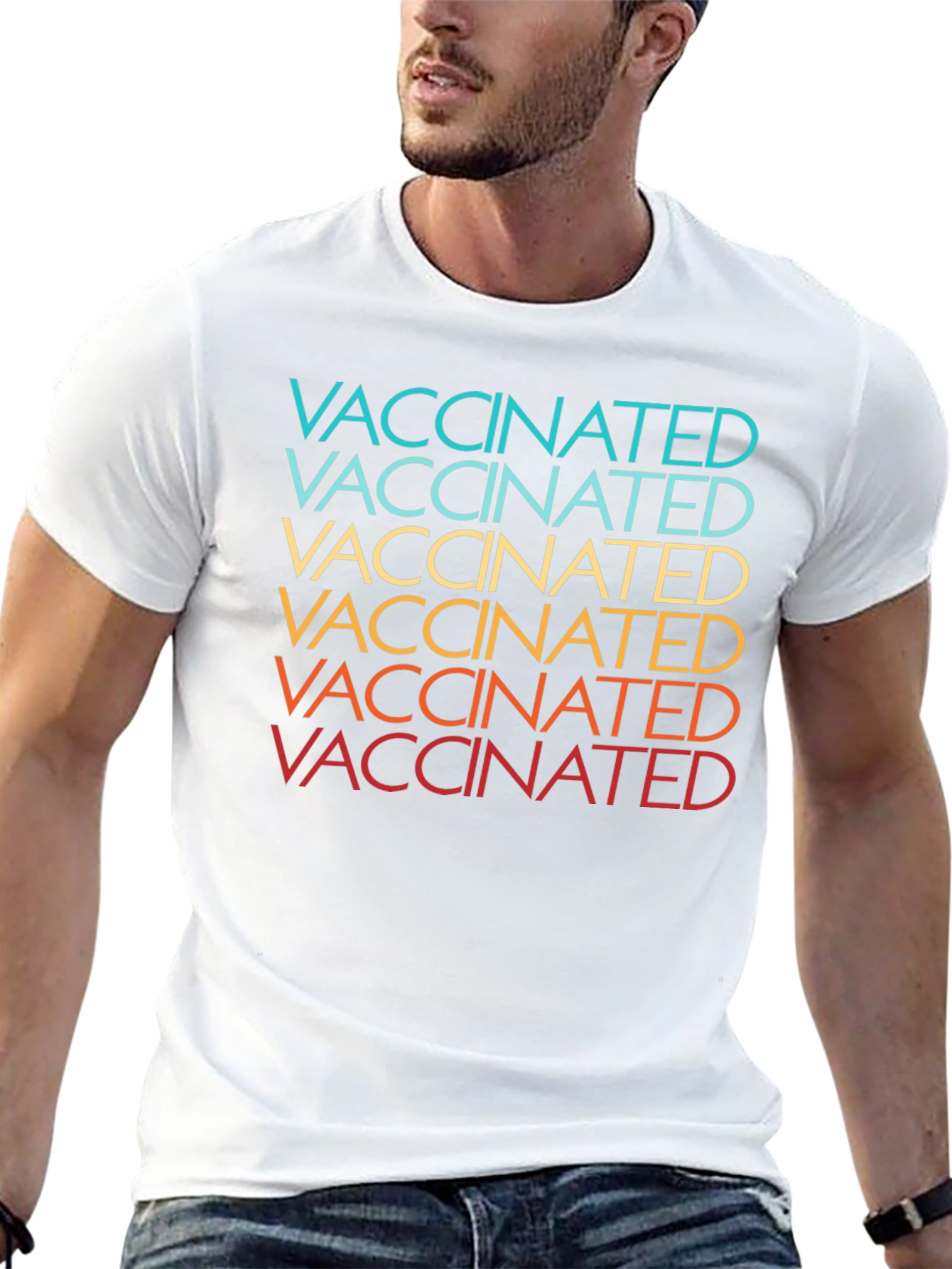 Vaccinated Retro Style Graphic Tee - Unisex