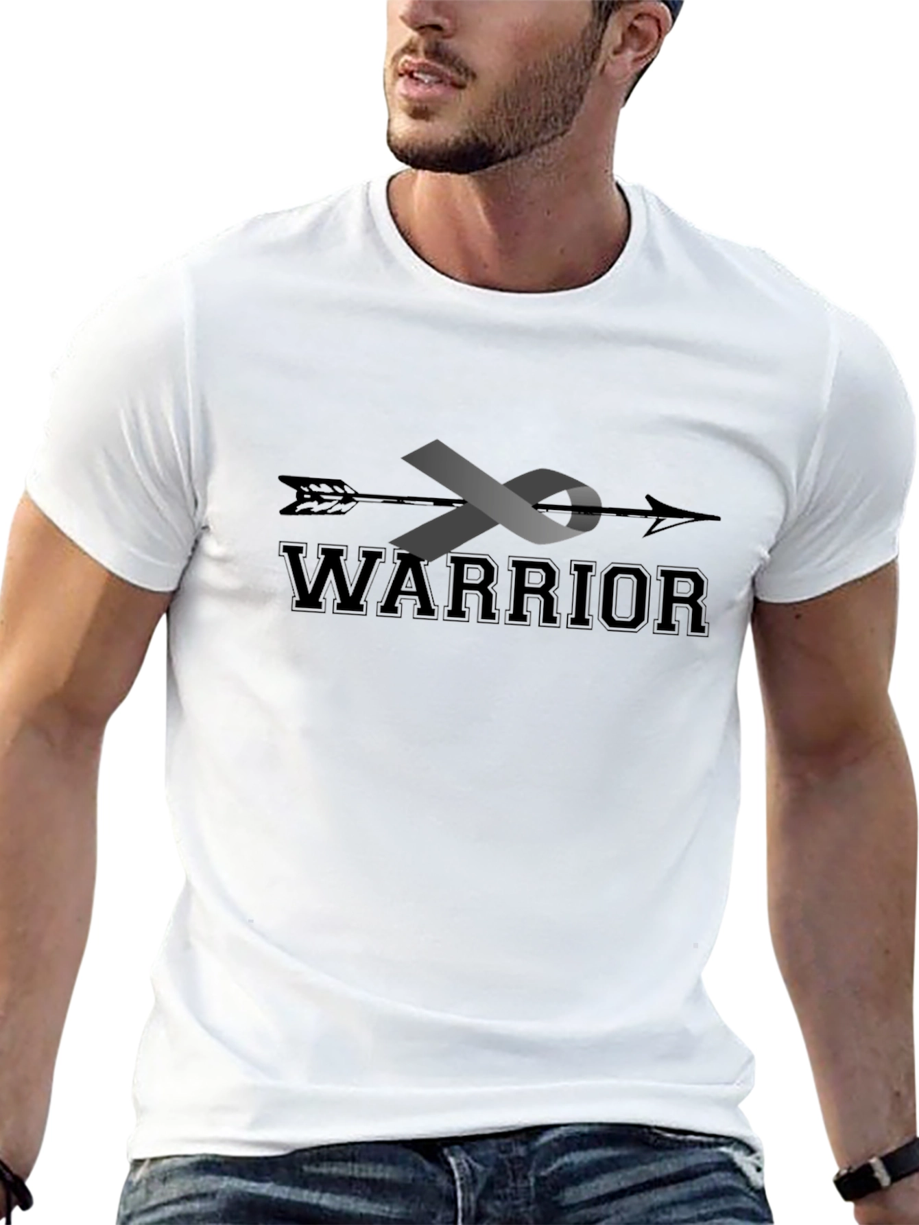 Warrior Ribbon Arrow Graphic Tee - Support Awareness