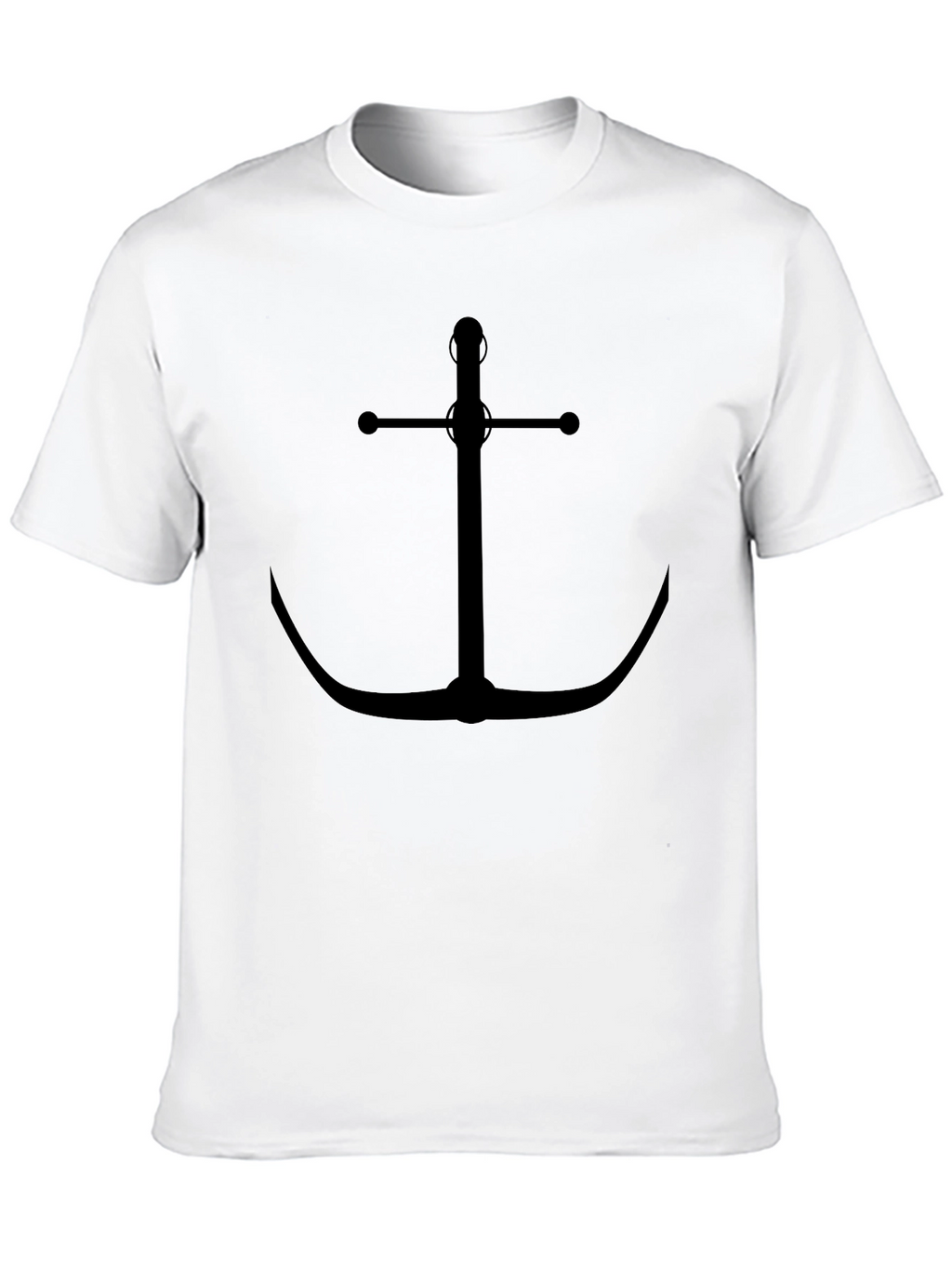 Anchor Graphic Black T-Shirt - Nautical Style