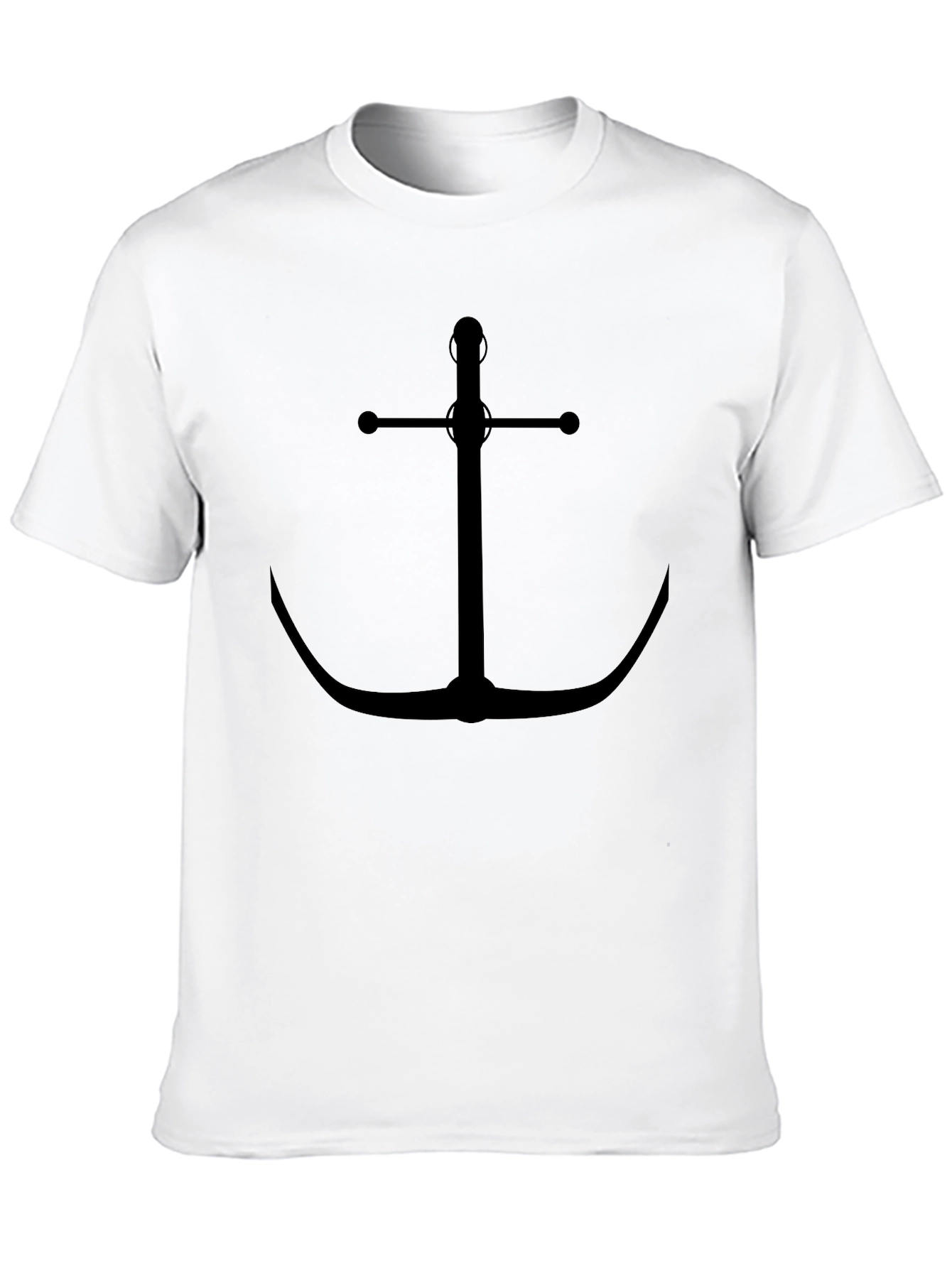 Anchor Graphic Black T-Shirt - Nautical Style