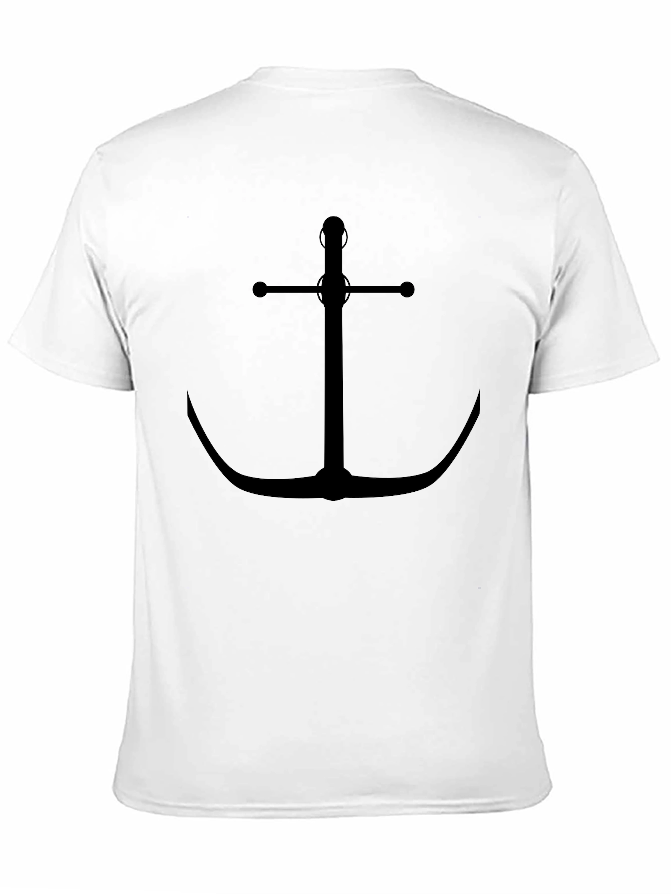 Anchor Graphic Black T-Shirt - Nautical Style