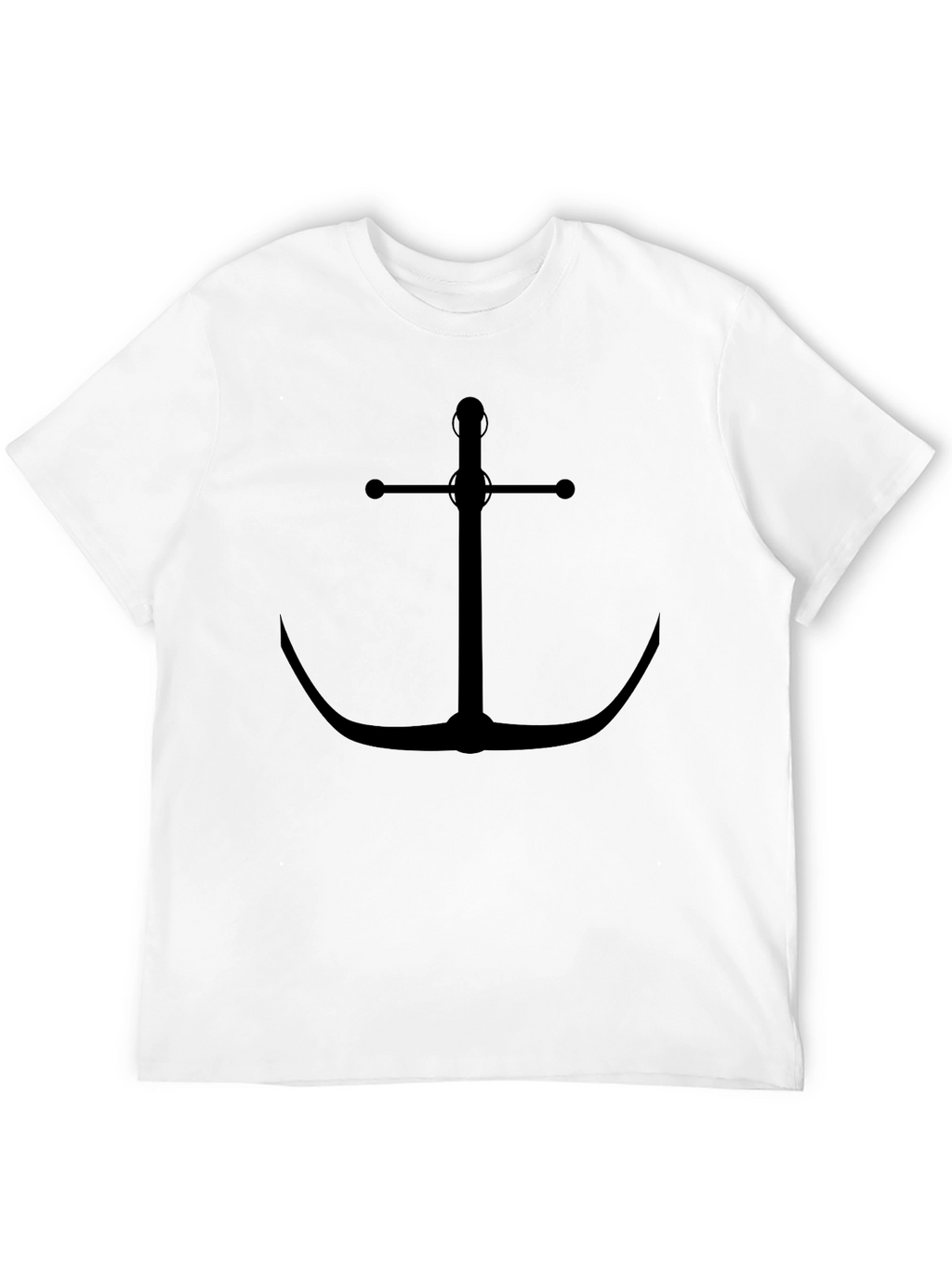 Anchor Graphic Black T-Shirt - Nautical Style