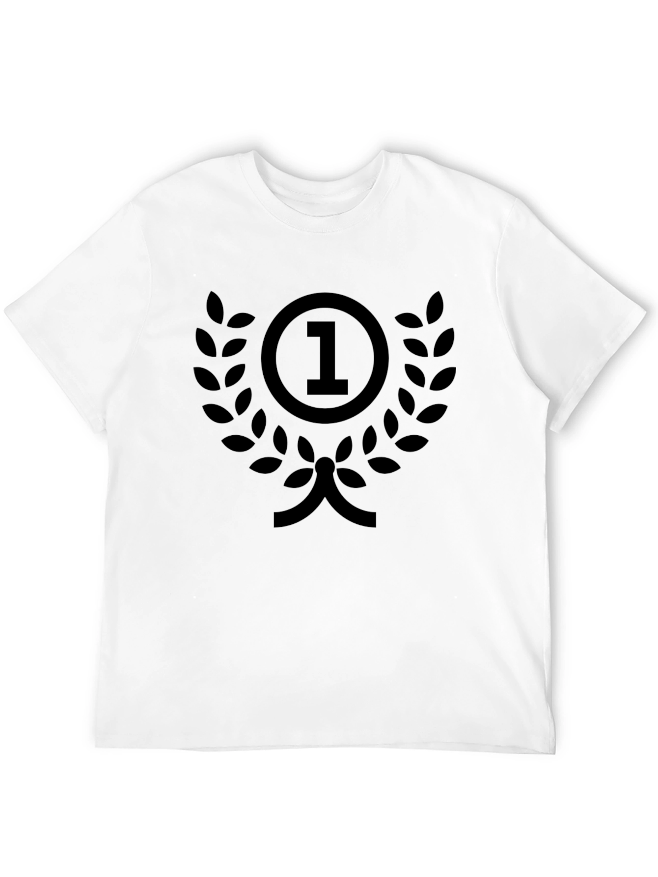 Champion Black T-Shirt - Number One Design