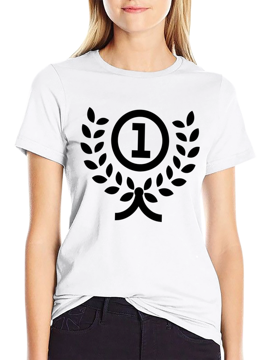 Champion Black T-Shirt - Number One Design