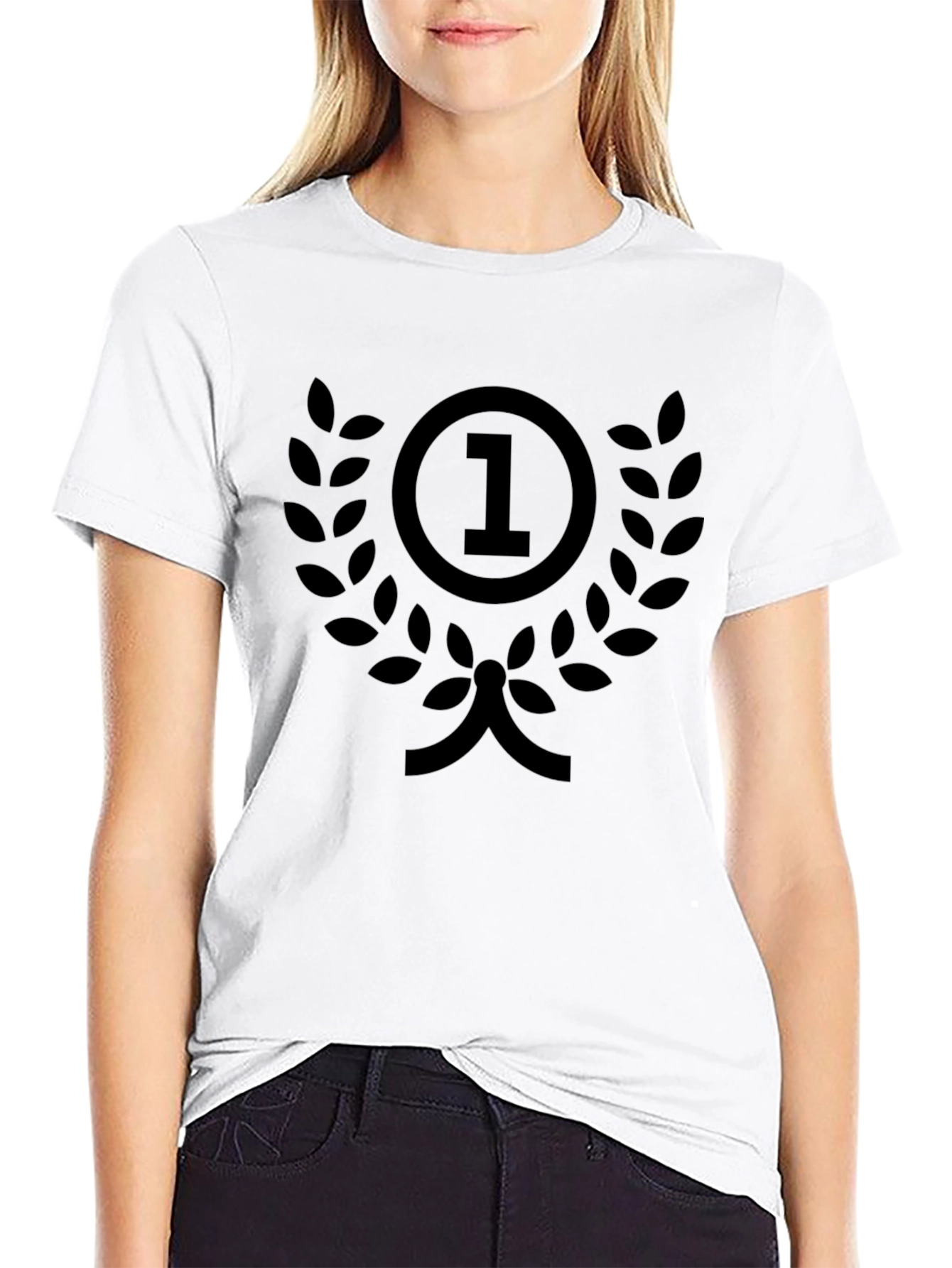 Champion Black T-Shirt - Number One Design