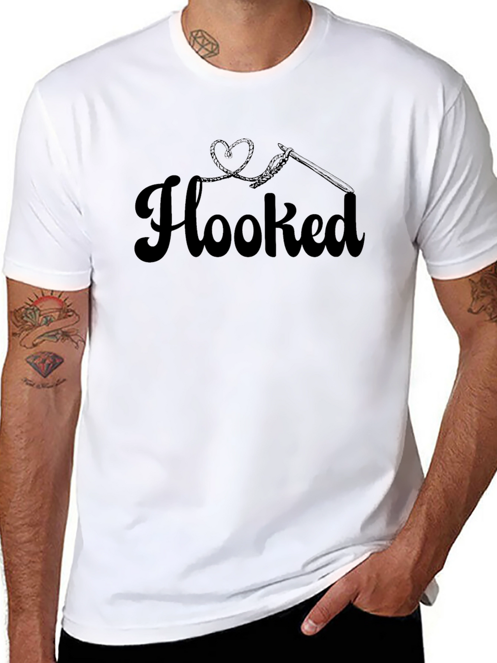 Hooked Crochet Hobbyist T-Shirt