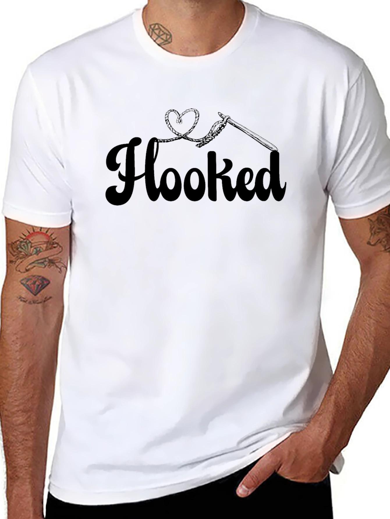 Hooked Crochet Hobbyist T-Shirt