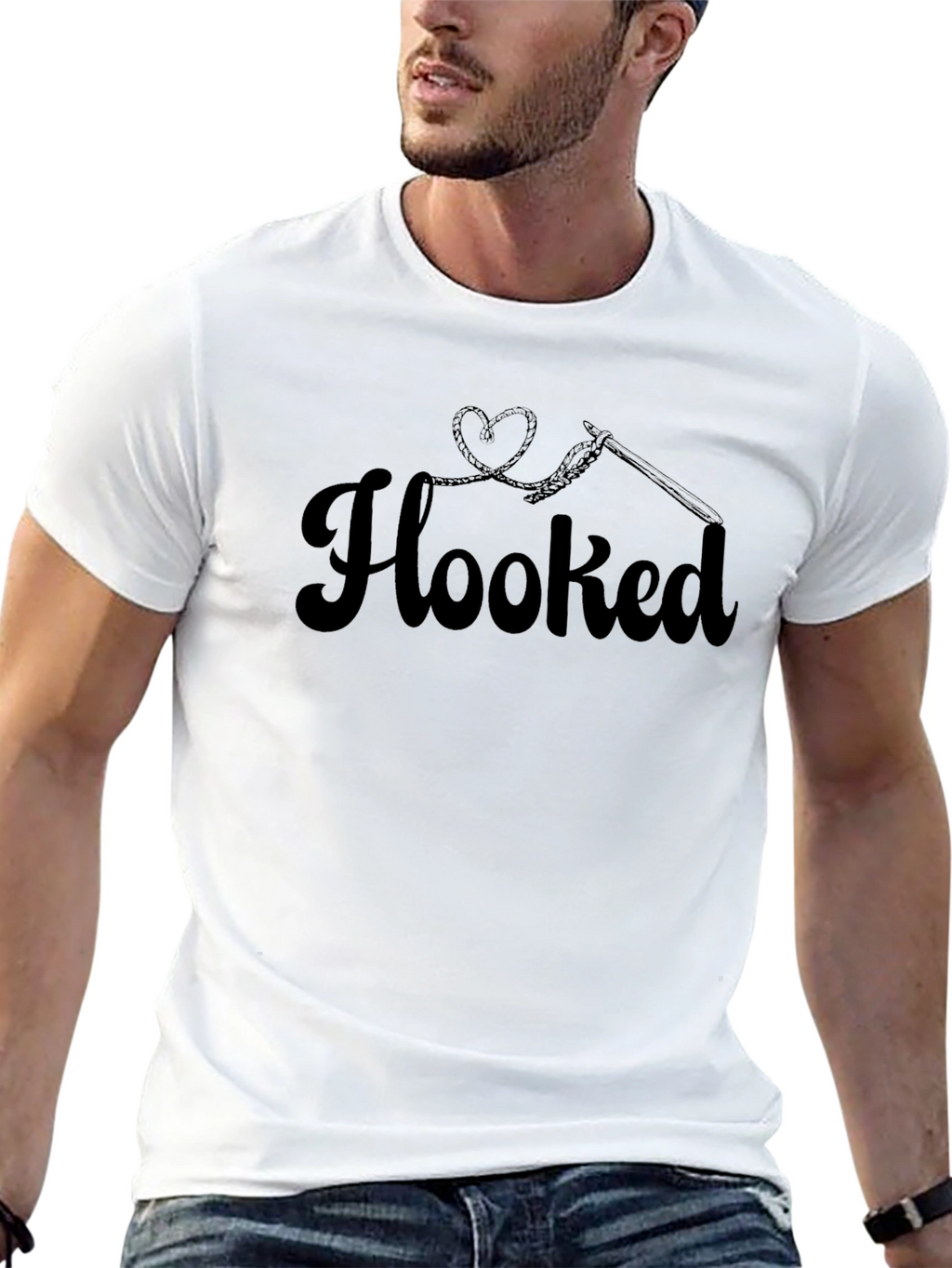 Hooked Crochet Hobbyist T-Shirt