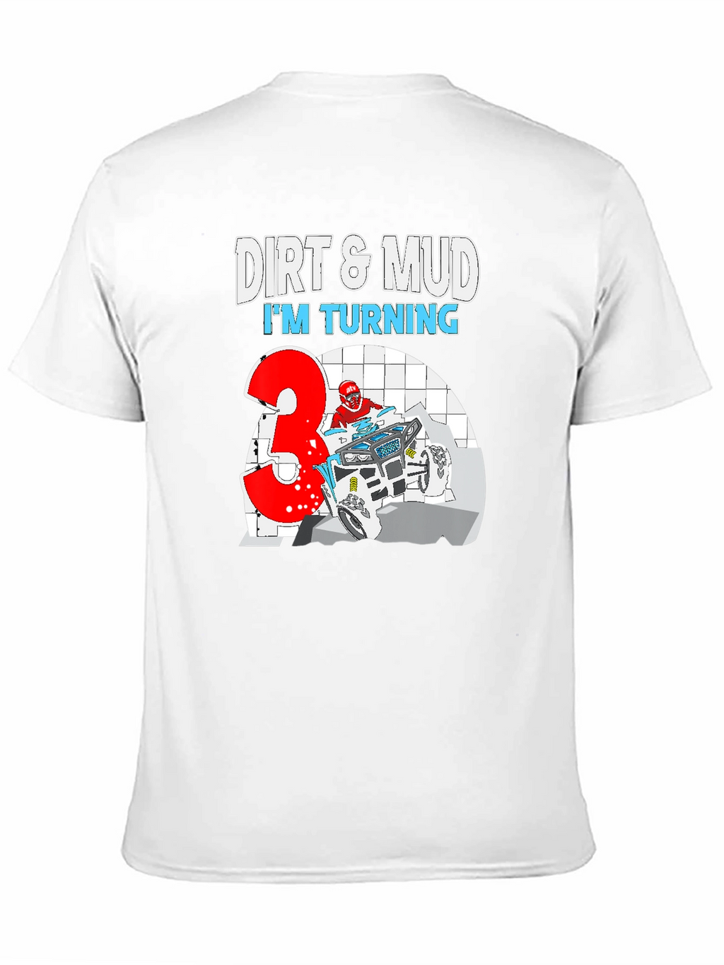 Dirt & Mud Birthday T-Shirt - Turning 3!