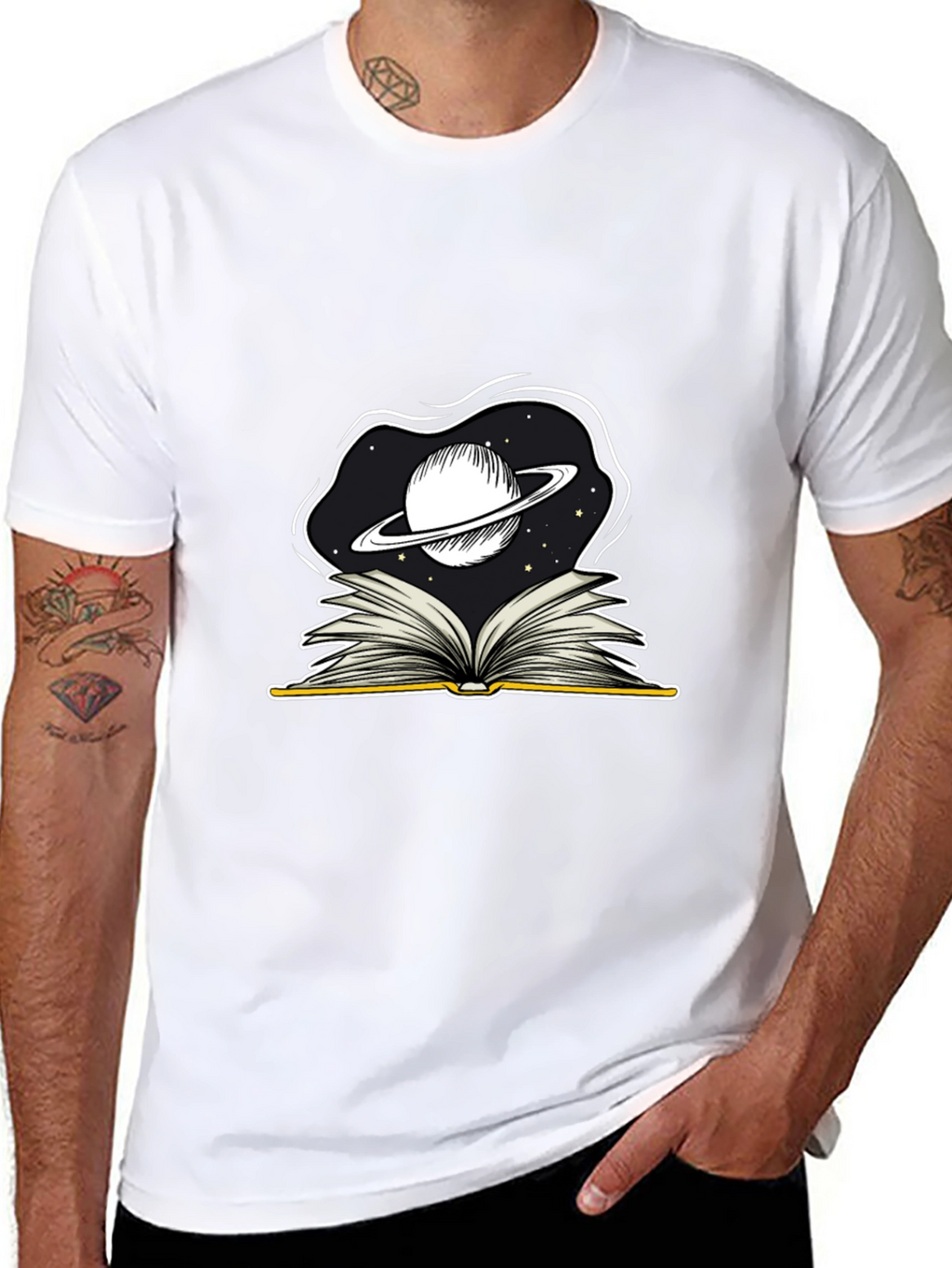 Cosmic Book T-Shirt - Explore The Universe