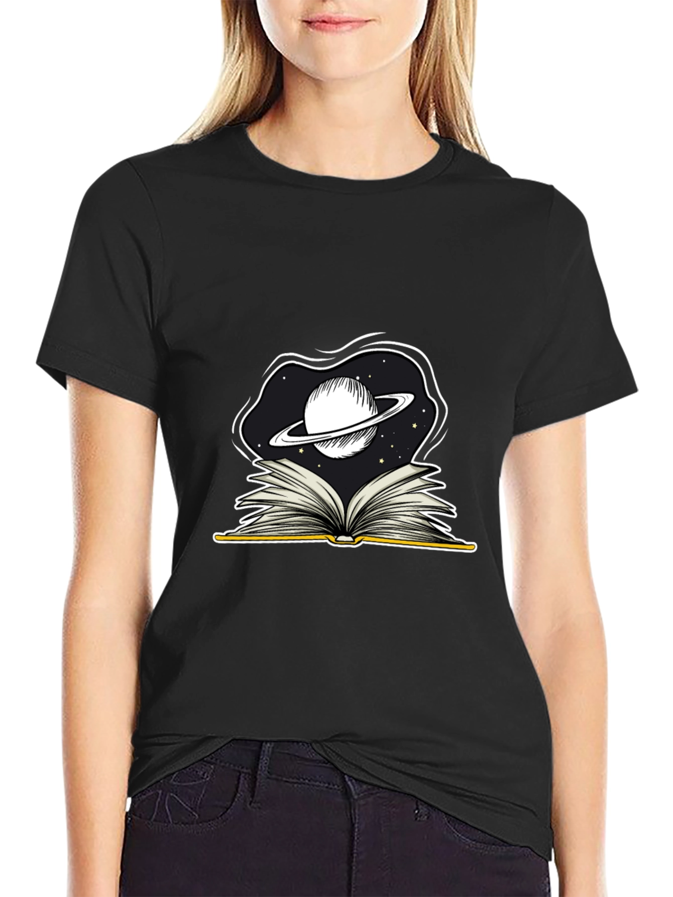 Cosmic Book T-Shirt - Explore The Universe