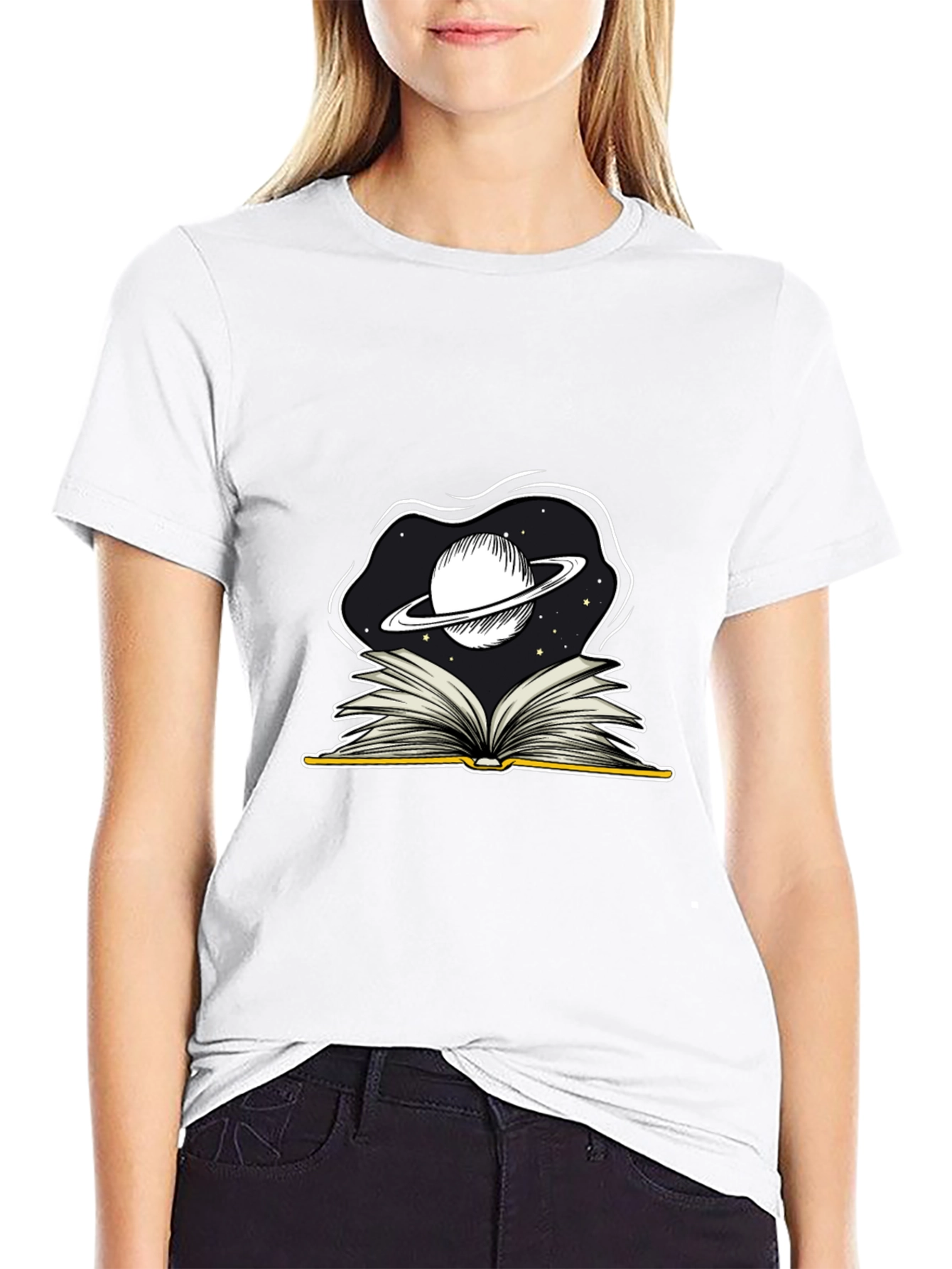 Cosmic Book T-Shirt - Explore The Universe