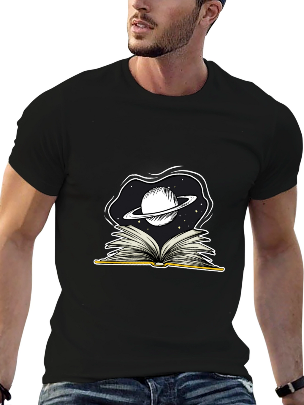 Cosmic Book T-Shirt - Explore The Universe