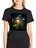 Fantasy Mushroom Tree Graphic Tee