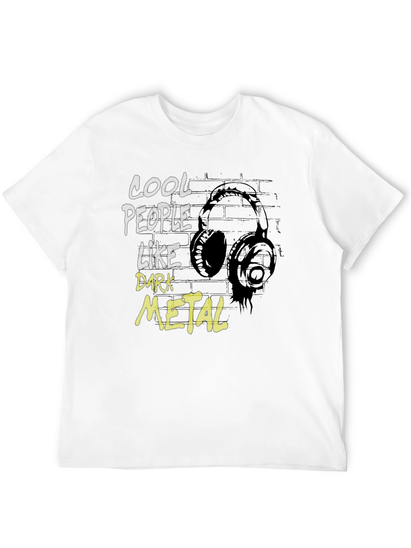 Cool People Like Dark Metal Graphic T-Shirt