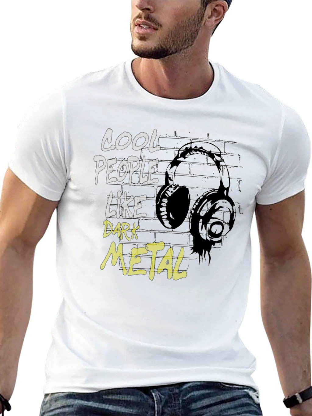 Cool People Like Dark Metal Graphic T-Shirt