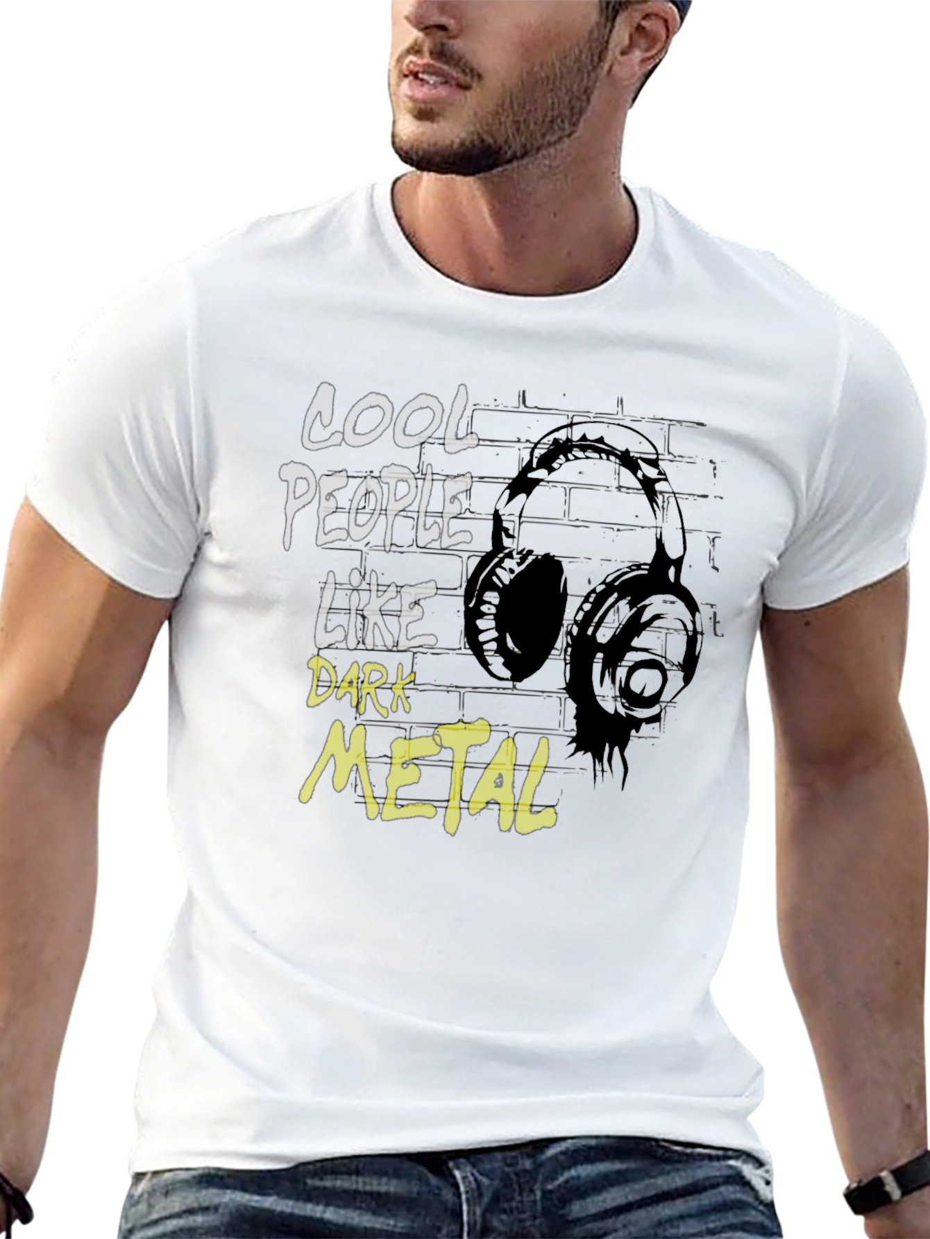 Cool People Like Dark Metal Graphic T-Shirt