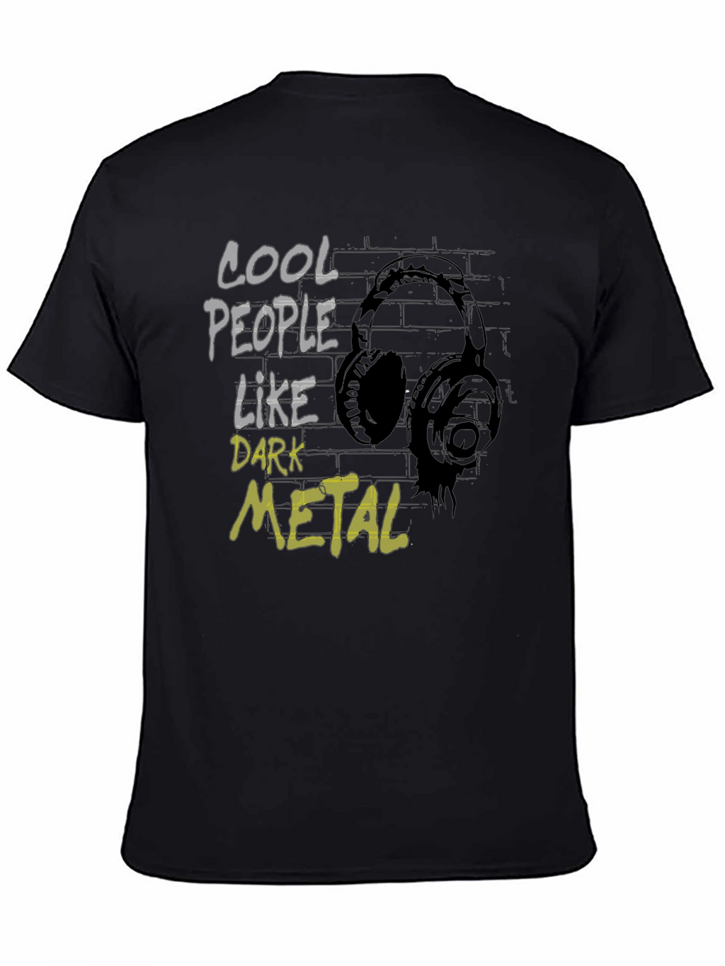 Cool People Like Dark Metal Graphic T-Shirt