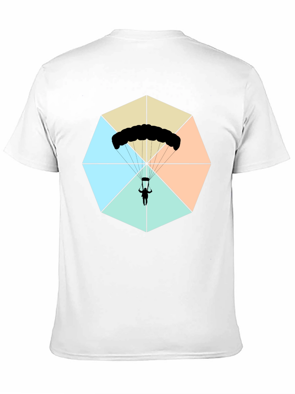 Parachute Graphic Tee - Black Cotton Blend