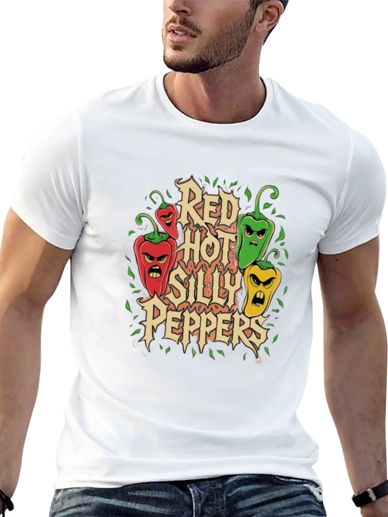 Red Hot Silly Peppers Graphic T-Shirt
