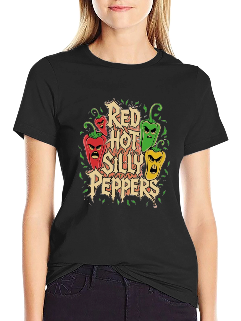 Red Hot Silly Peppers Graphic T-Shirt