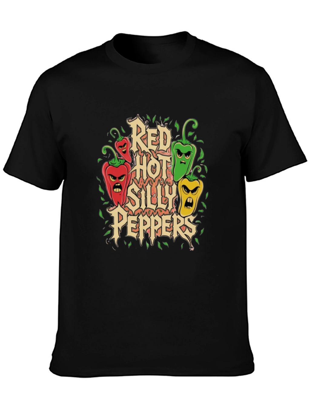 Red Hot Silly Peppers Graphic T-Shirt