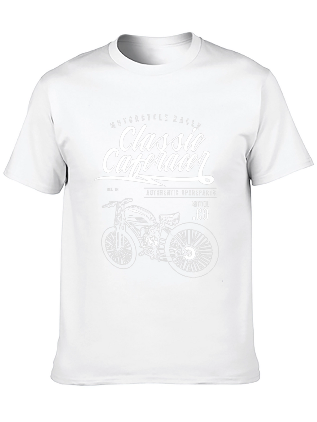 Classic Cafe Racer Motorcycle Graphic Tee