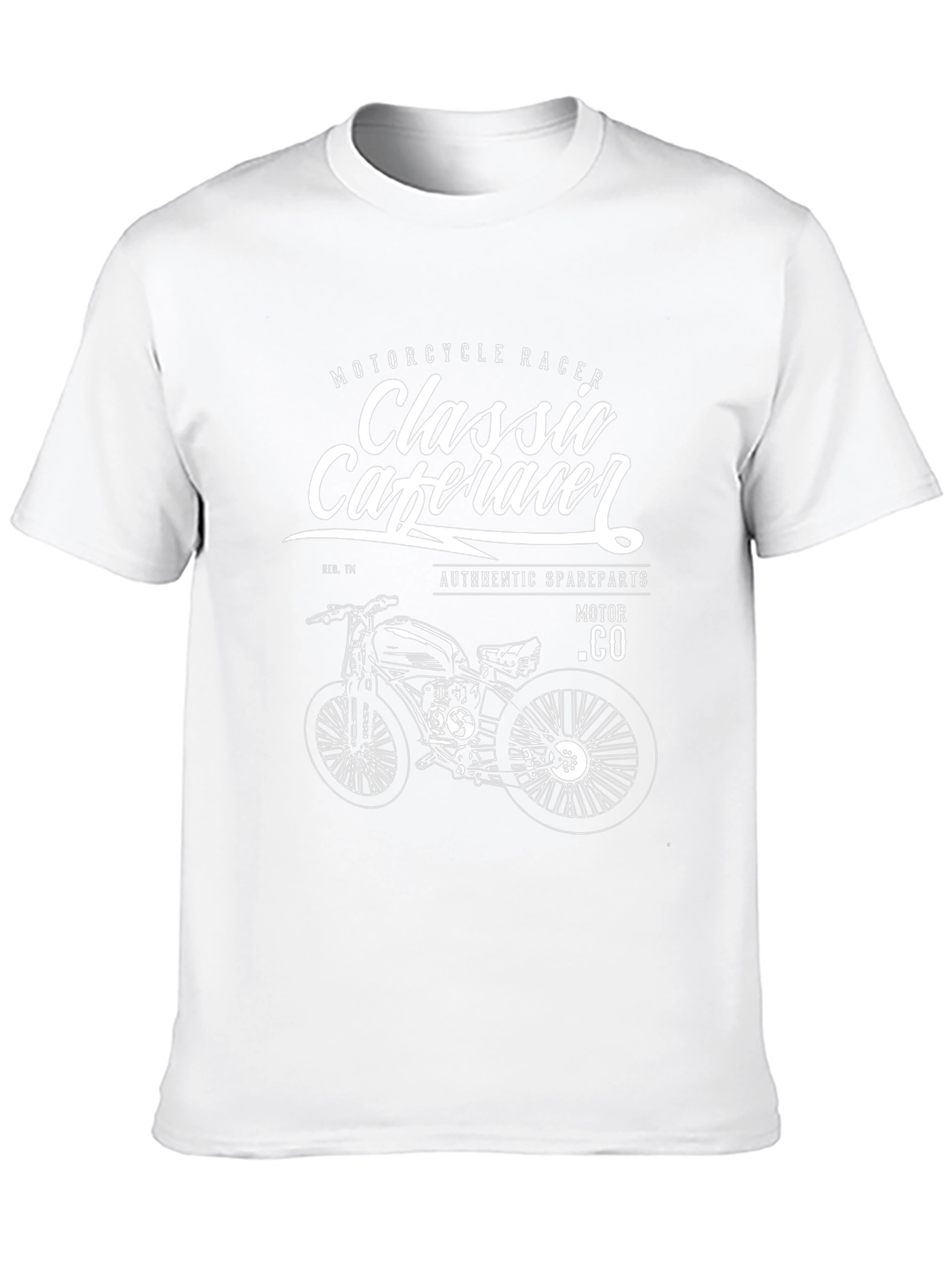 Classic Cafe Racer Motorcycle Graphic Tee