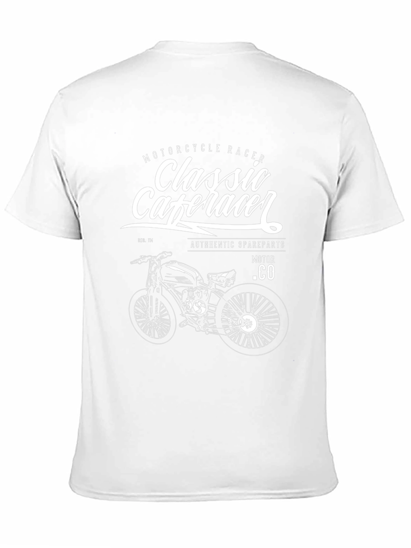 Classic Cafe Racer Motorcycle Graphic Tee