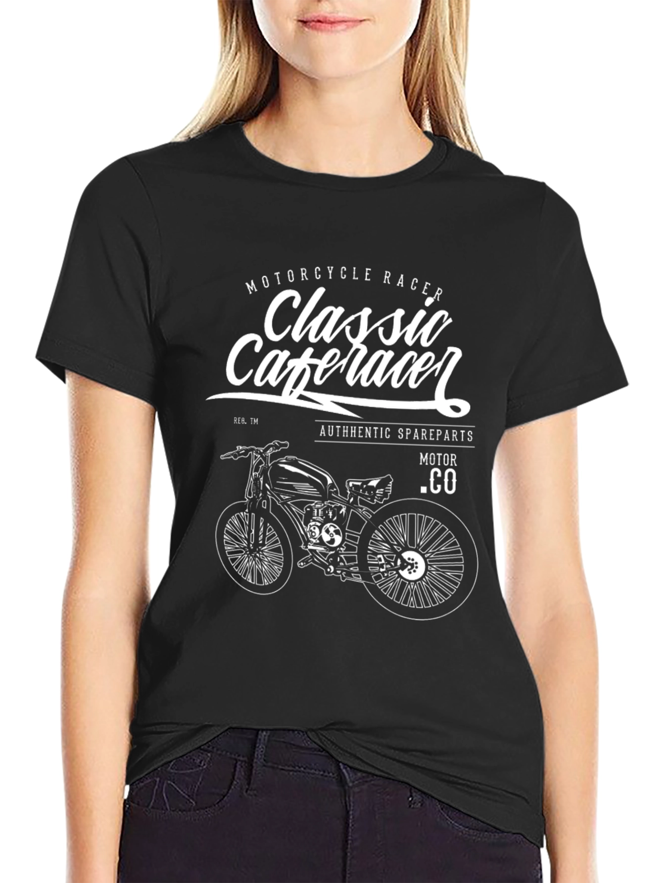 Classic Cafe Racer Motorcycle Graphic Tee