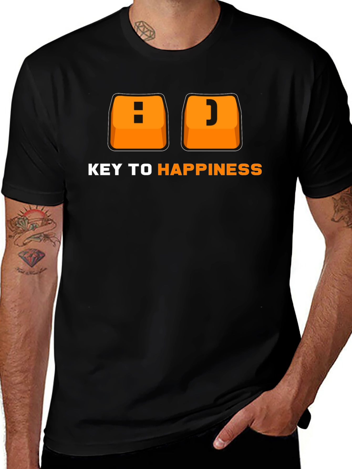 Key to Happiness T-Shirt Funny Programmer Humor Tee