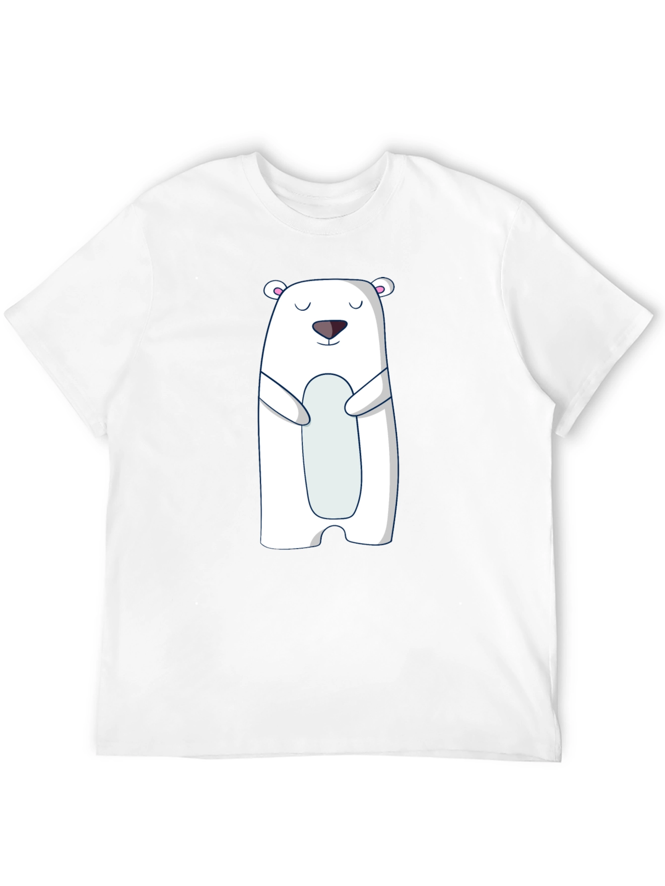Polar Bear Graphic Tee - Cute Black T-Shirt