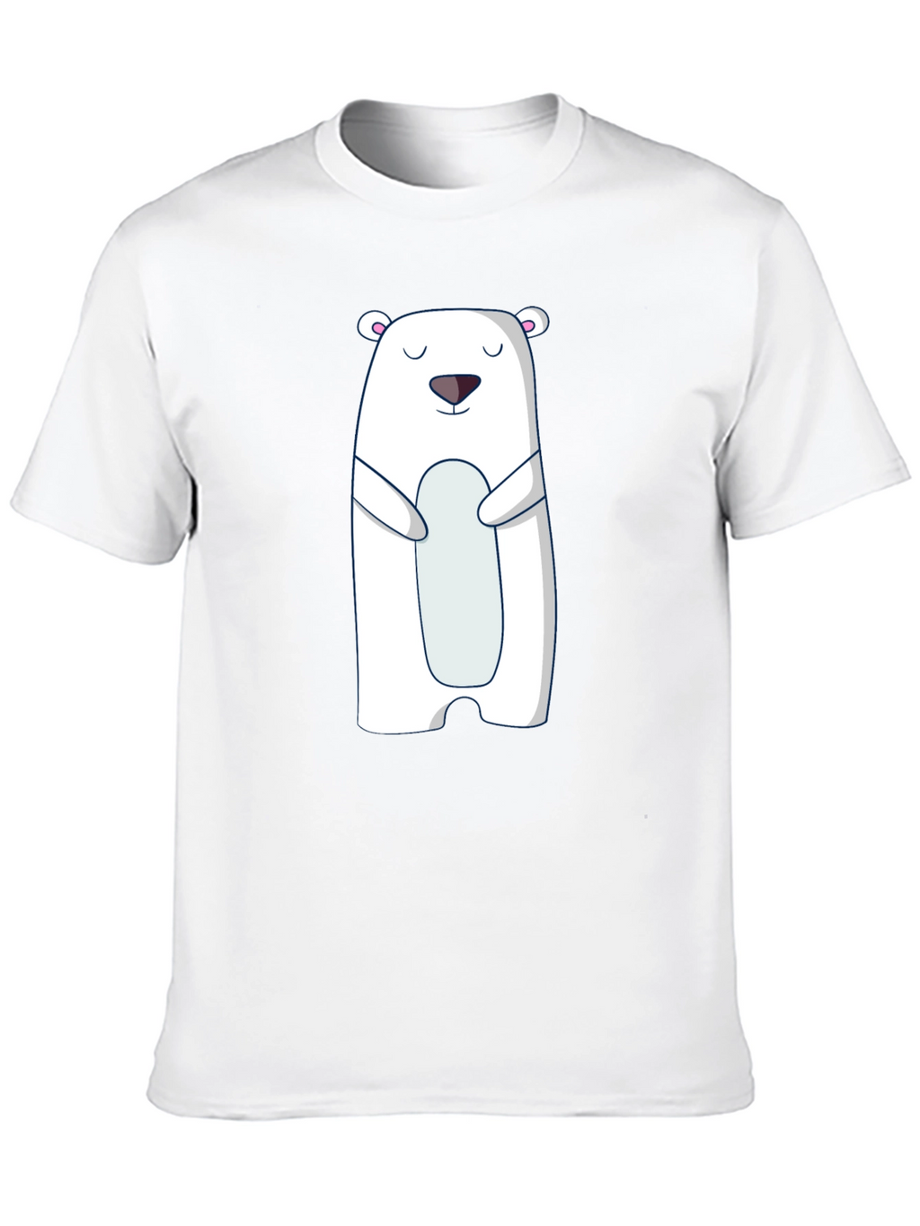 Polar Bear Graphic Tee - Cute Black T-Shirt
