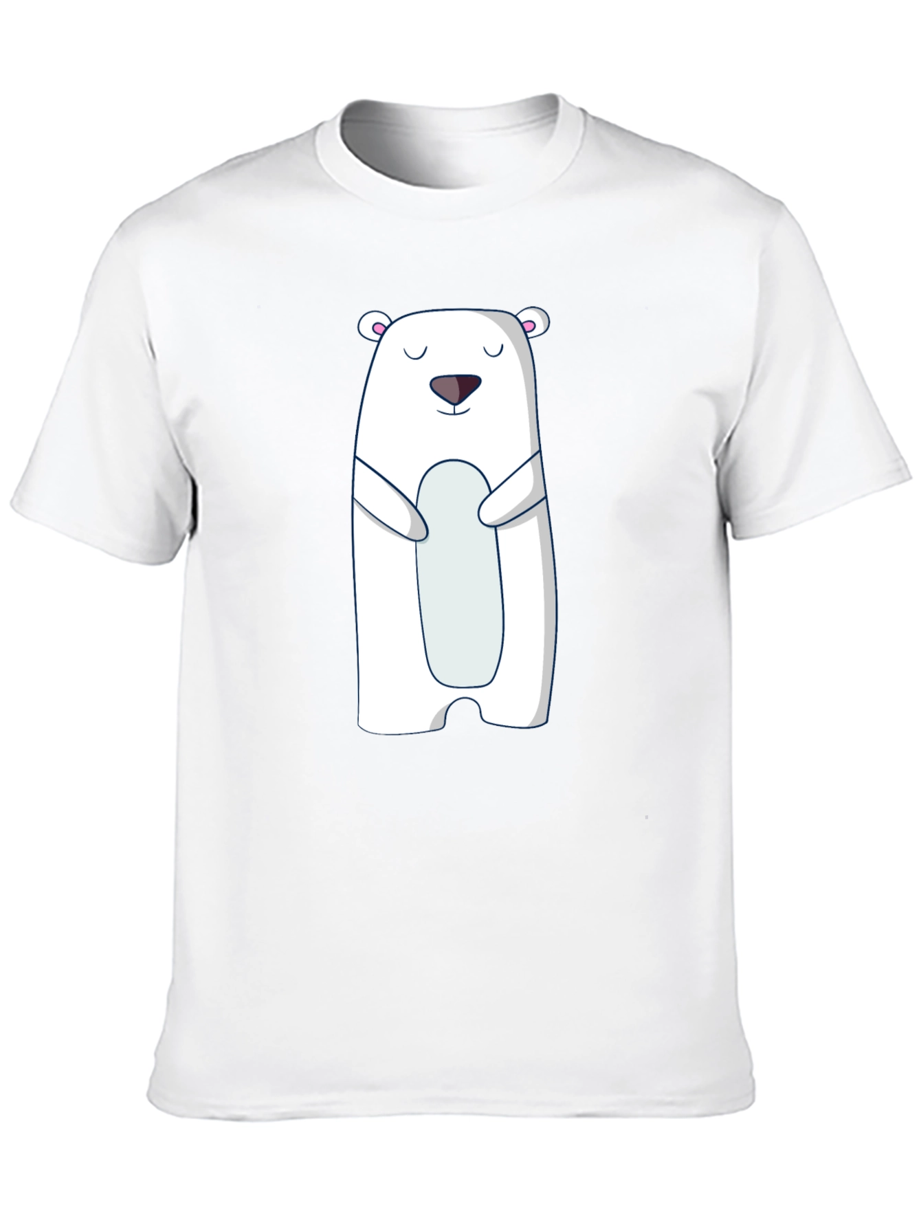 Polar Bear Graphic Tee - Cute Black T-Shirt