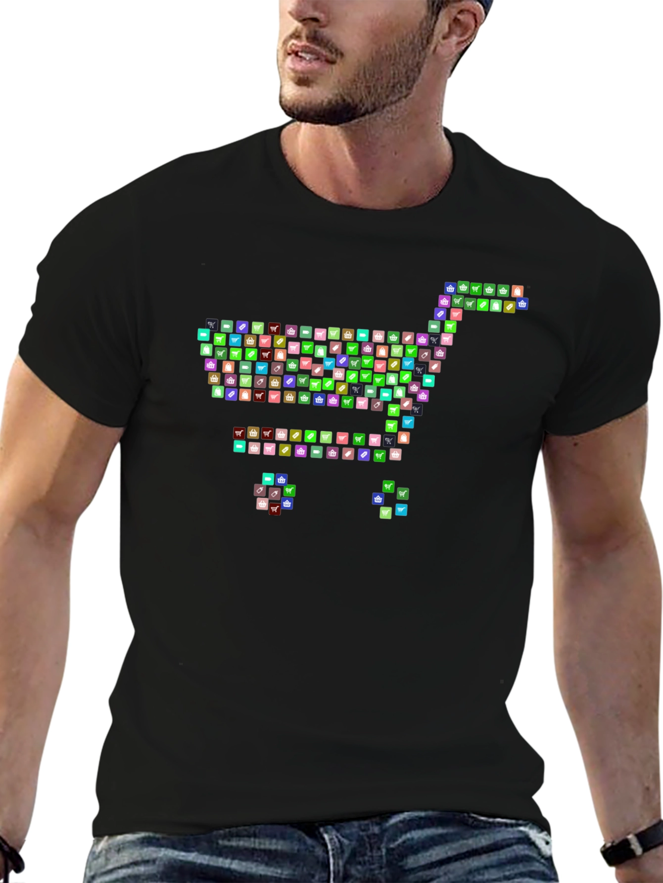 Novelty Shopping Cart Graphic Tee