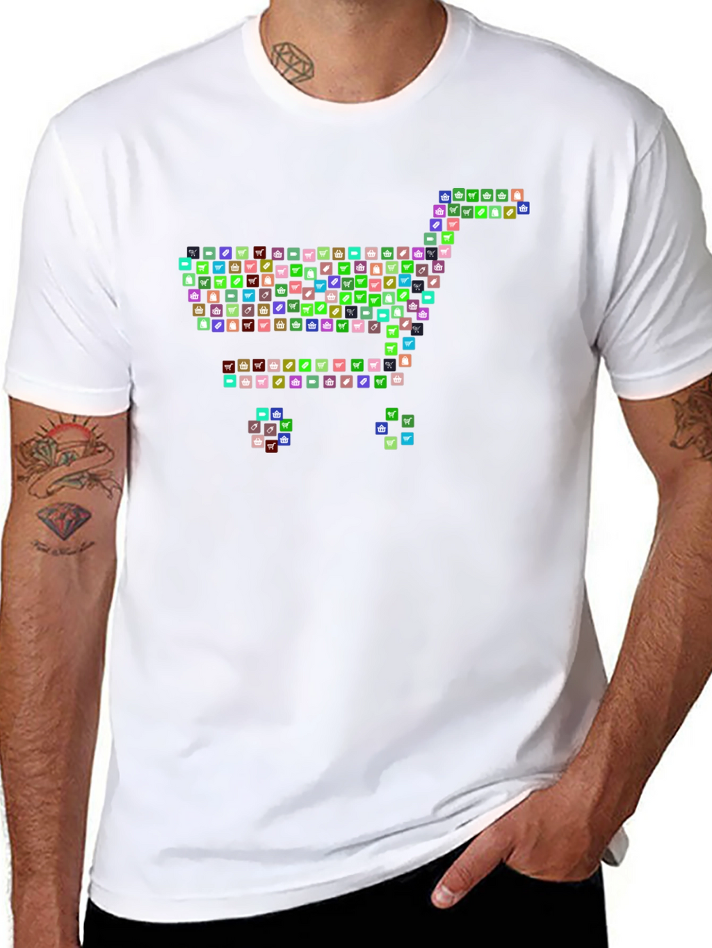 Novelty Shopping Cart Graphic Tee