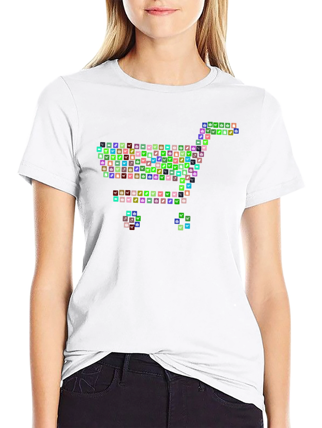 Novelty Shopping Cart Graphic Tee