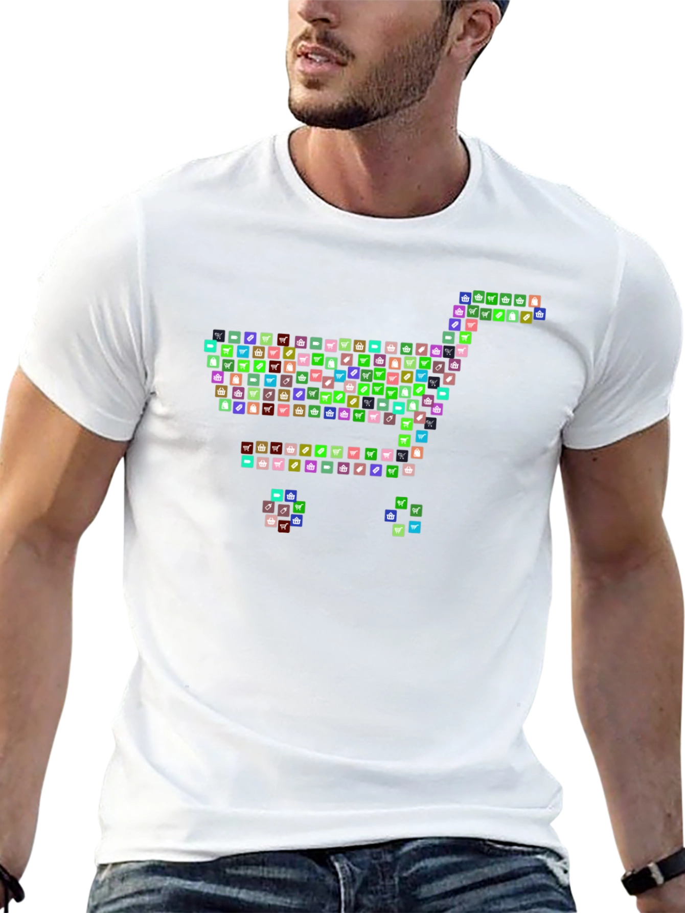 Novelty Shopping Cart Graphic Tee