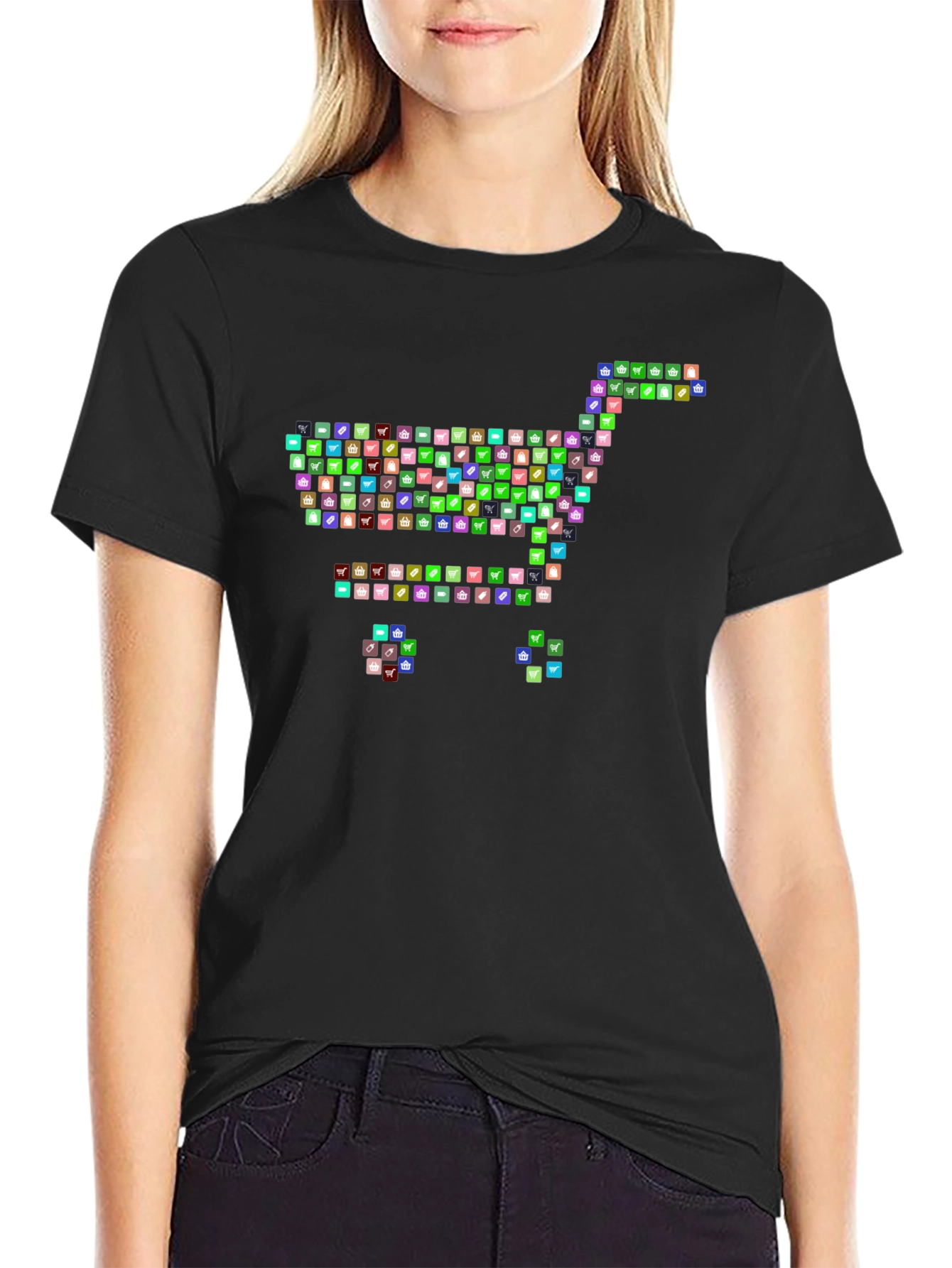 Novelty Shopping Cart Graphic Tee