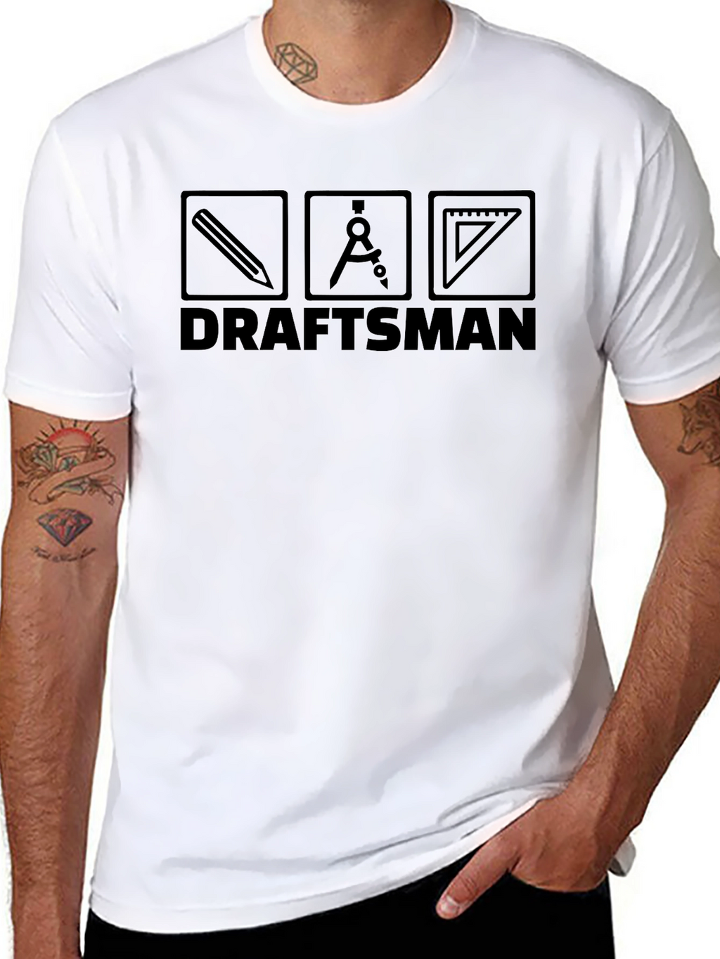 Draftsman Graphic T-Shirt - Engineer Architect
