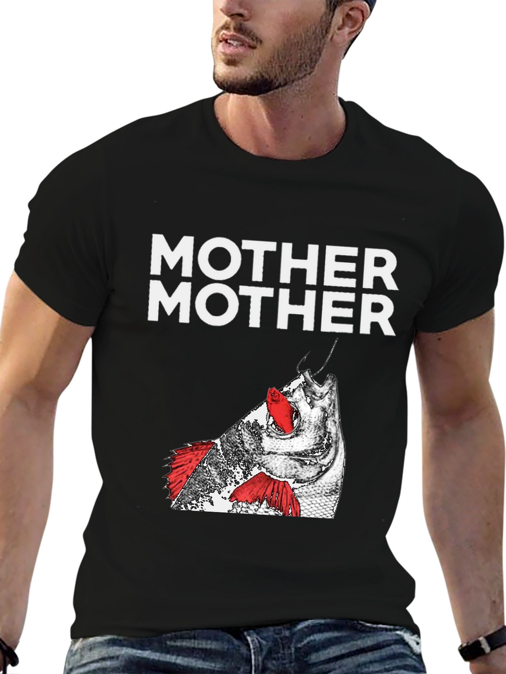 Mother Mother Graphic Tee - Black Cotton Blend