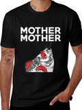 Mother Mother Graphic Tee - Black Cotton Blend