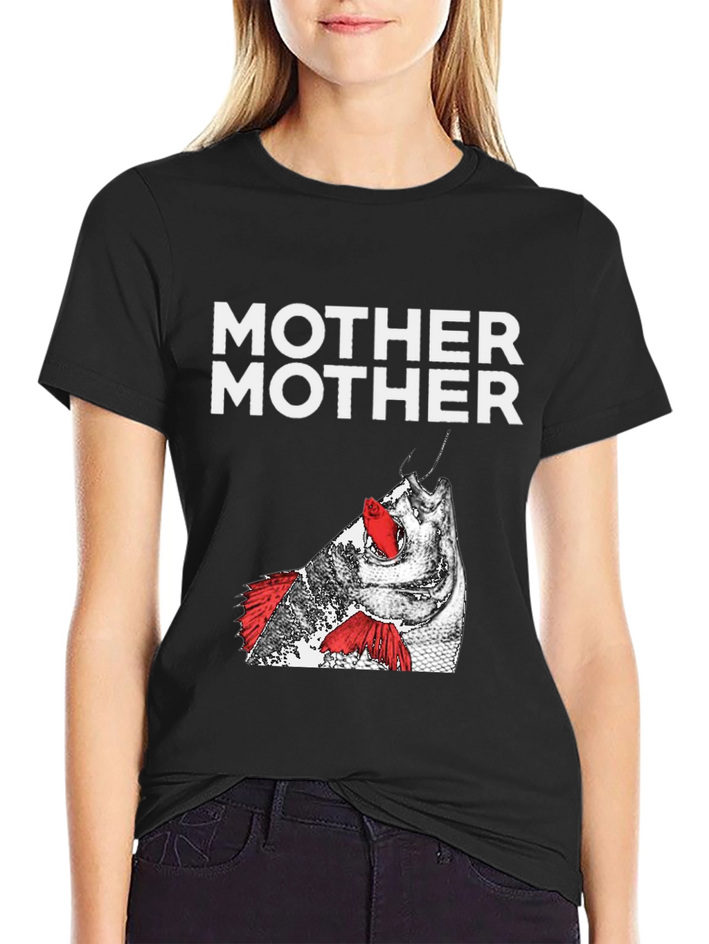 Mother Mother Graphic Tee - Black Cotton Blend