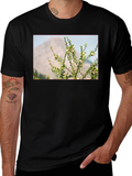 Nature Print Black T-Shirt