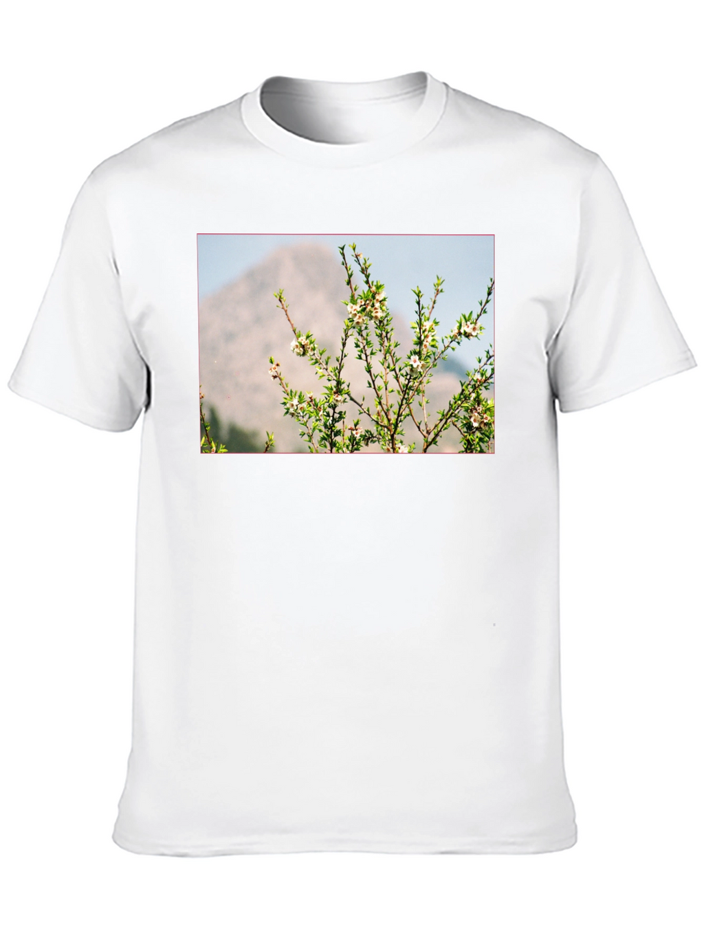 Nature Print Black T-Shirt