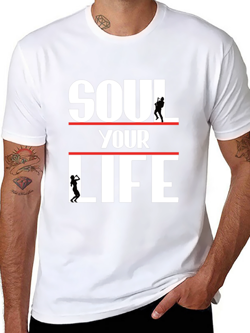 Soul Your Life Graphic Tee - Modern Black T-Shirt