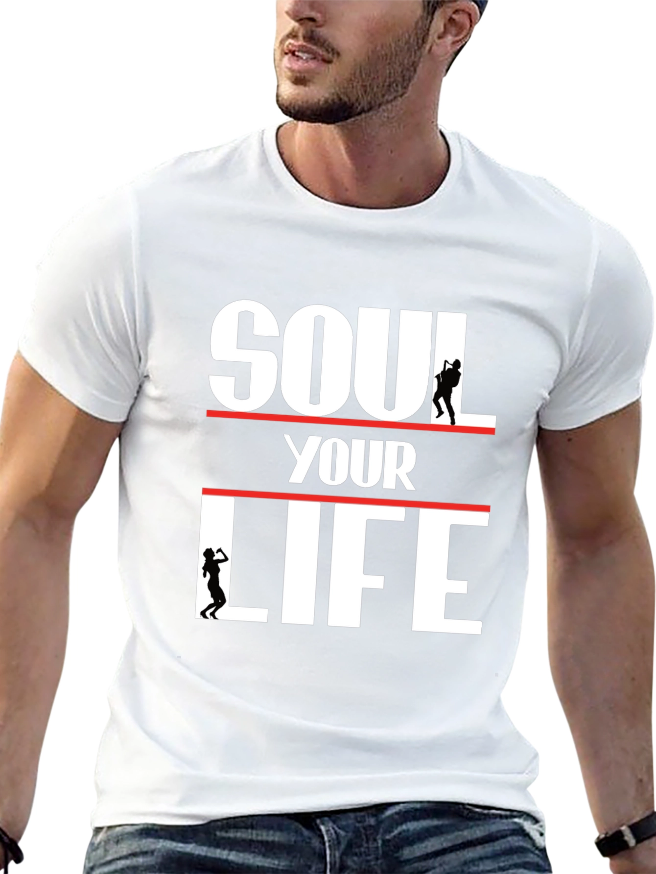 Soul Your Life Graphic Tee - Modern Black T-Shirt